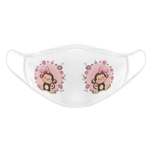  ماسک تزیینی بچگانه طرح میمون چشم قلبی کد 617015