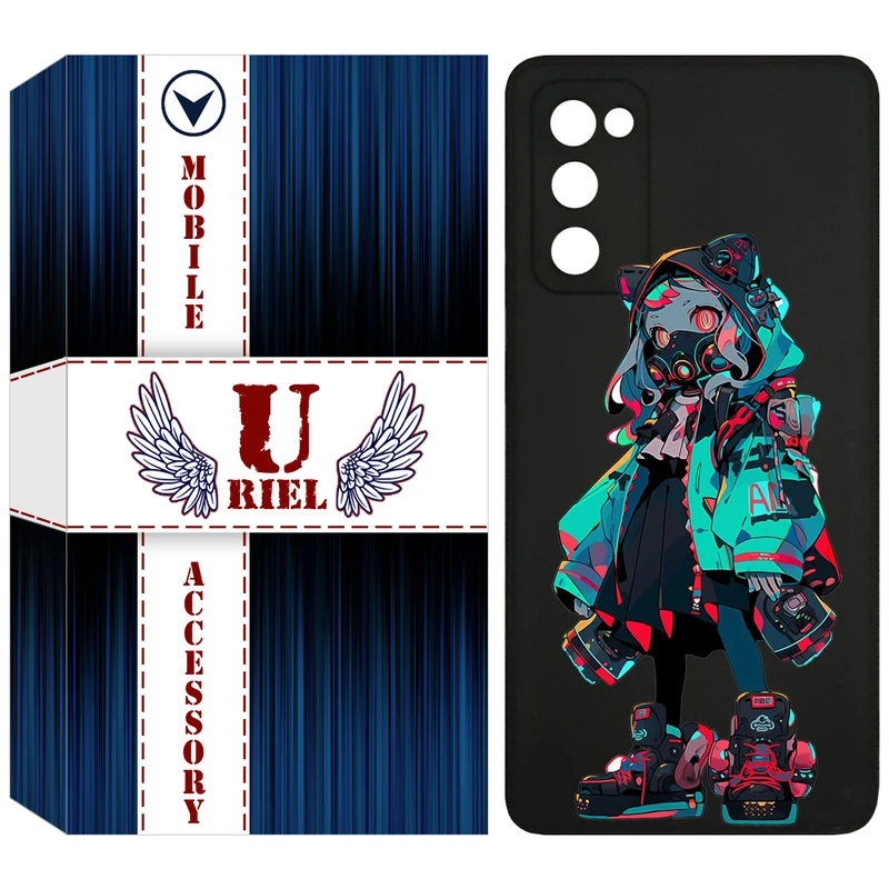 کاور یوریل قاب مدل KSH کد 58 طرح دخترگربه ای مناسب برای گوشی موبایل سامسونگ Galaxy S20 FE