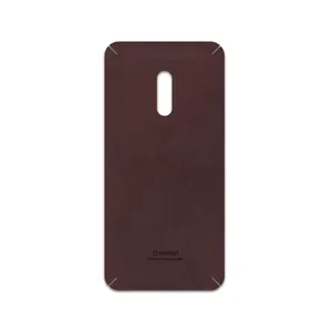 MAHOOT Matte-Dark-Brown-Leather Cover Sticker for OPPO Realme X