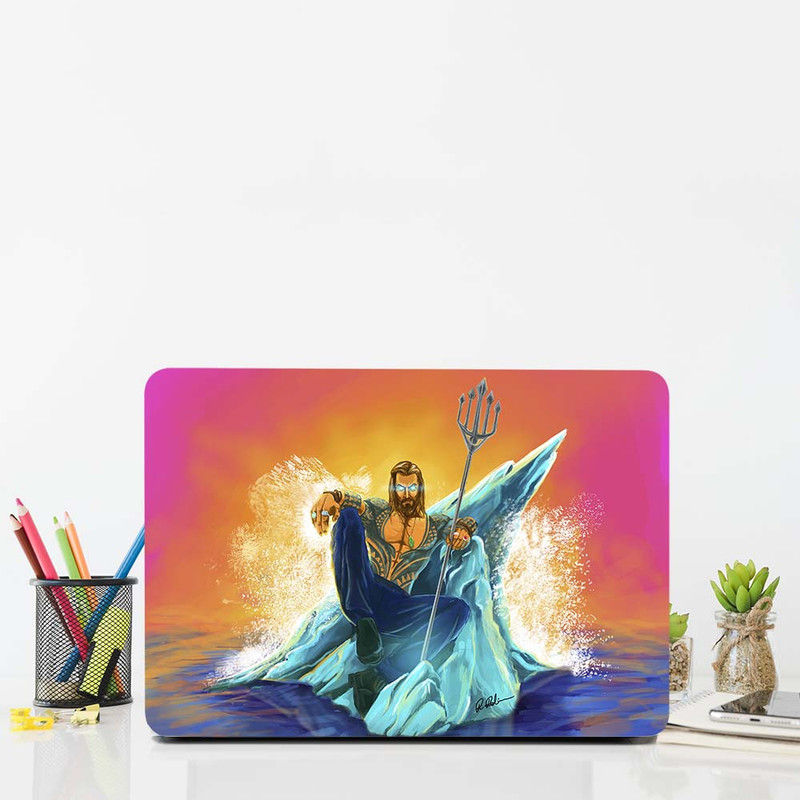 استیکر لپ تاپ طرح aquaman arts کد G-1322 مناسب برای لپ تاپ 15.6 اینچ