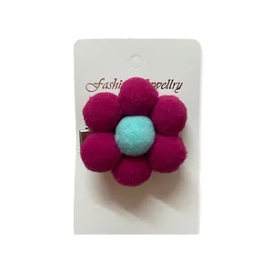 گیره مو دخترانه مدل گل شش پر