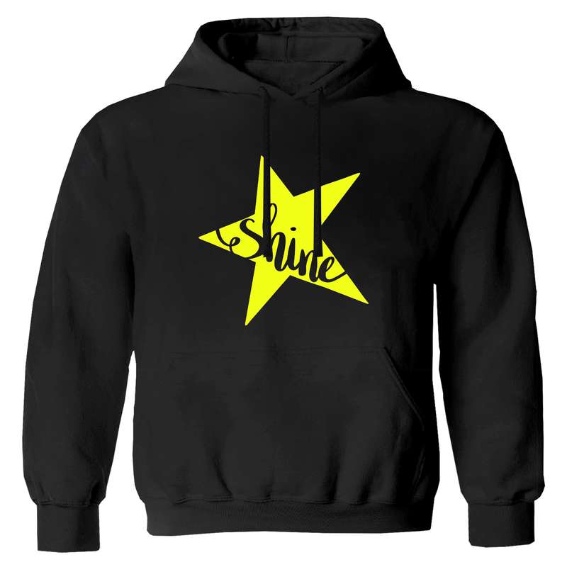 هودی دخترانه مدل ستاره F16 رنگ مشکی