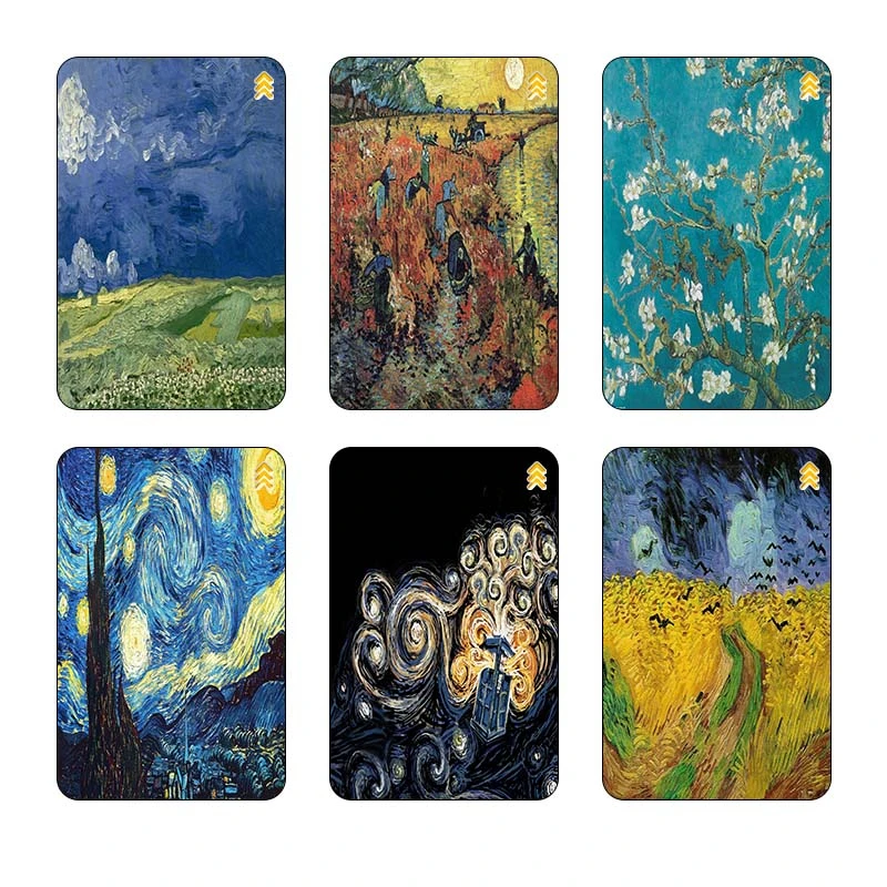 استیکر کارت مدل سام نگار طرح نقاشی‌های ون‌گوگ Van Gogh Paintings کد SP1525 مجموعه 6 عددی