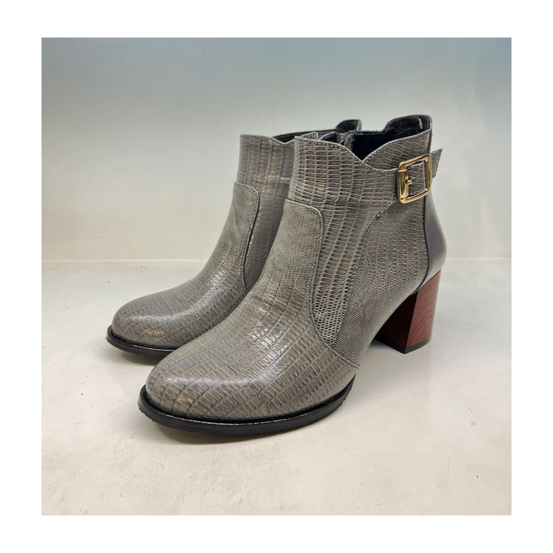 نیم بوت زنانه سرزمین چرم مدل کد 145305