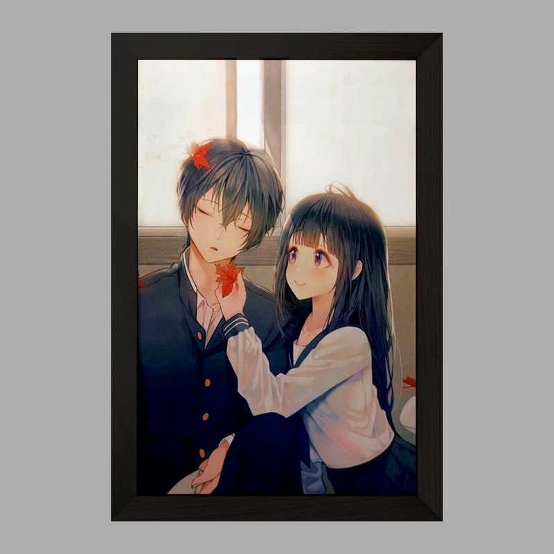 تابلو خندالو مدل چیتاندا و اورکی انیمه هیوکا Hyouka  کد 17072