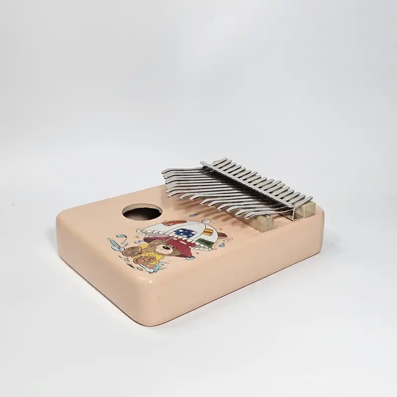 کالیمبا مدل حفره دار چوبی طرح نقاشی کد KZP-CH 4