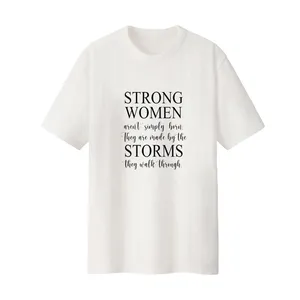 تی‌شرت لانگ آستین کوتاه زنانه مدل متن کد Da 584S رنگ سفید