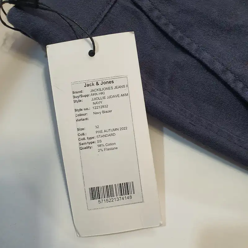 شلوار مردانه جک اند جونز مدل کتان کد 2022 JJ