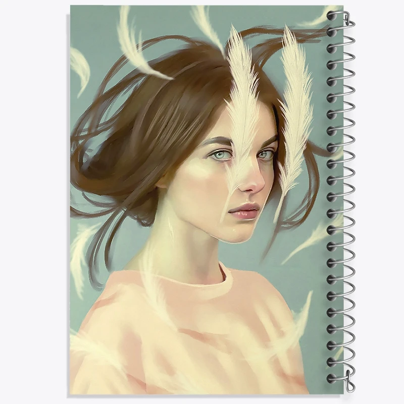 دفتر ژورنال نویسی 50 برگ خندالو مدل نقطه ای طرح دخترانه کد F102