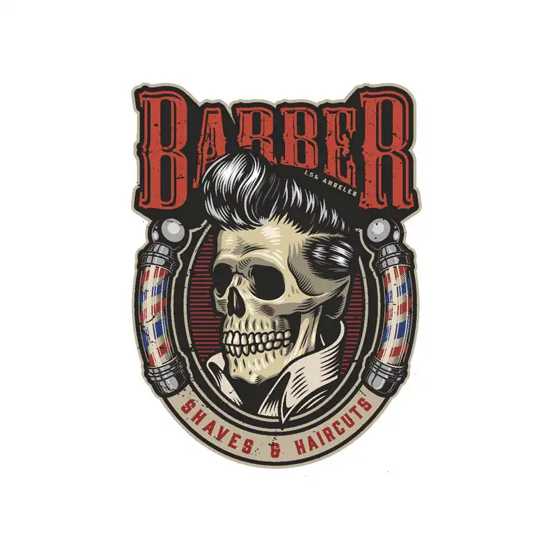 برچسب بدنه خودرو رایسان طرح barber2 کد st0142