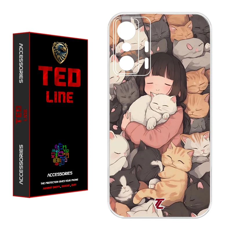 کاور تدلاین طرح گربه کد 1171 مناسب برای گوشی موبایل شیائومی Mi 11T / 11T Pro