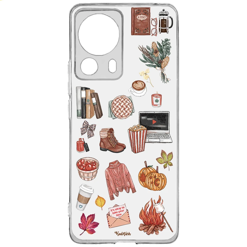 کاور مدل استیکرهای پائیزی  مناسب برای گوشی موبایل شیائومی Mi 13 Lite