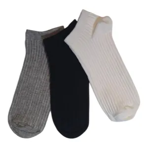 جوراب ساق کوتاه زنانه مدل کبریتی  بسته 3 عددی