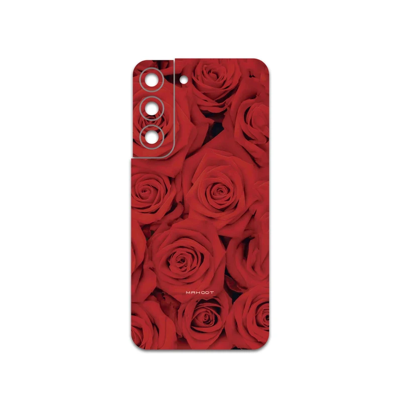 برچسب پوششی ماهوت مدل Red-Flower مناسب برای گوشی موبایل سامسونگ Galaxy S22 5G