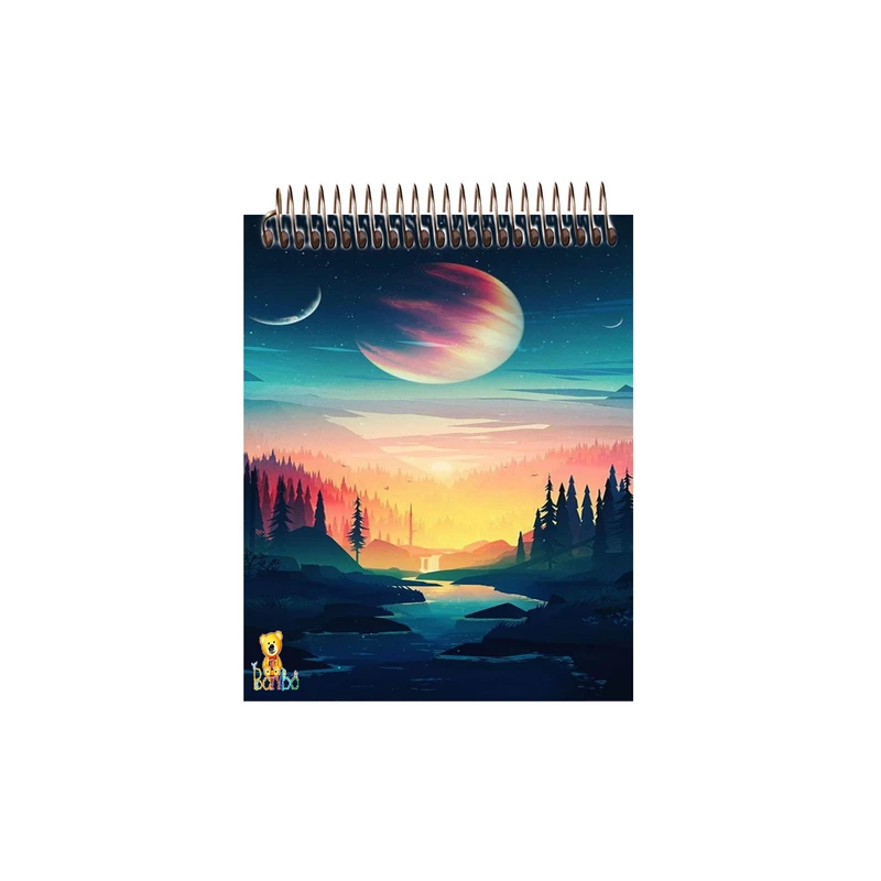 دفتر نقاشی 50 برگ بانیبو مدل  طبیعت 297