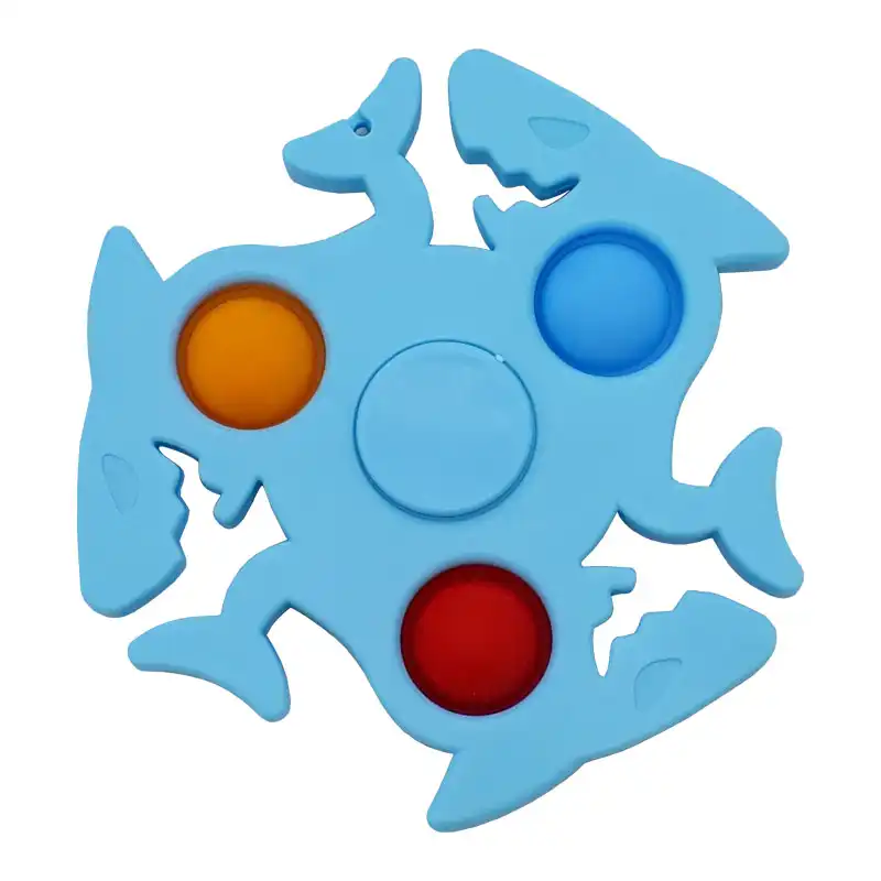 فیجت ضد استرس دنیای سرگرمی های کمیاب مدل اسپینر طرح کوسه کد DSK-A589