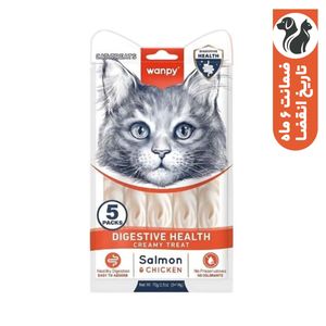 بستنی درمانی گربه ونپی مدل مخصوص مشکلات گوارشی طعم مرغ و ماهی سالمون وزن ۷۰ گرم