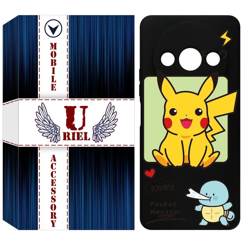 کاور یوریل قاب مدل KSH کد 28 طرح پوکمون مناسب برای گوشی موبایل شیائومی Redmi A3 / A3x