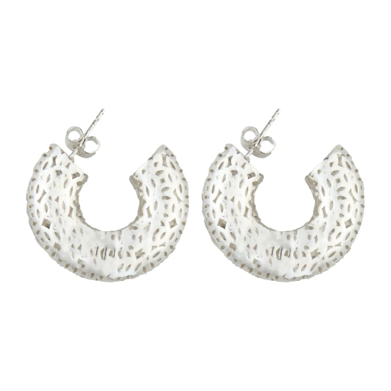 گوشواره میخی زنانه مدل منحنی کد 1042