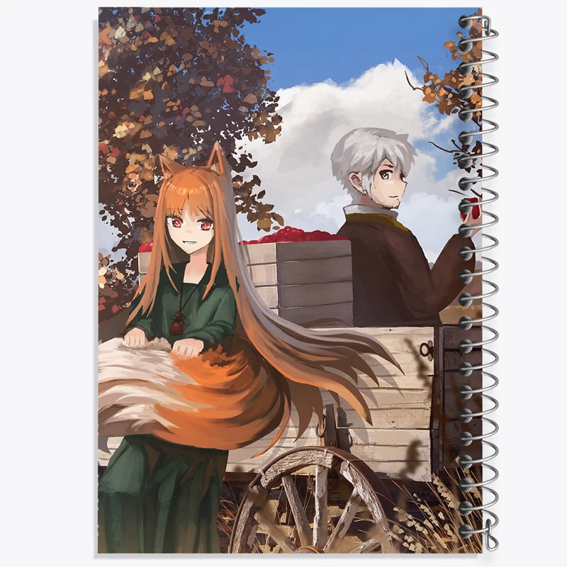 دفتر نقاشی 50 برگ خندالو طرح هولو و کرافت انیمه ادویه و گرگ کد 36158