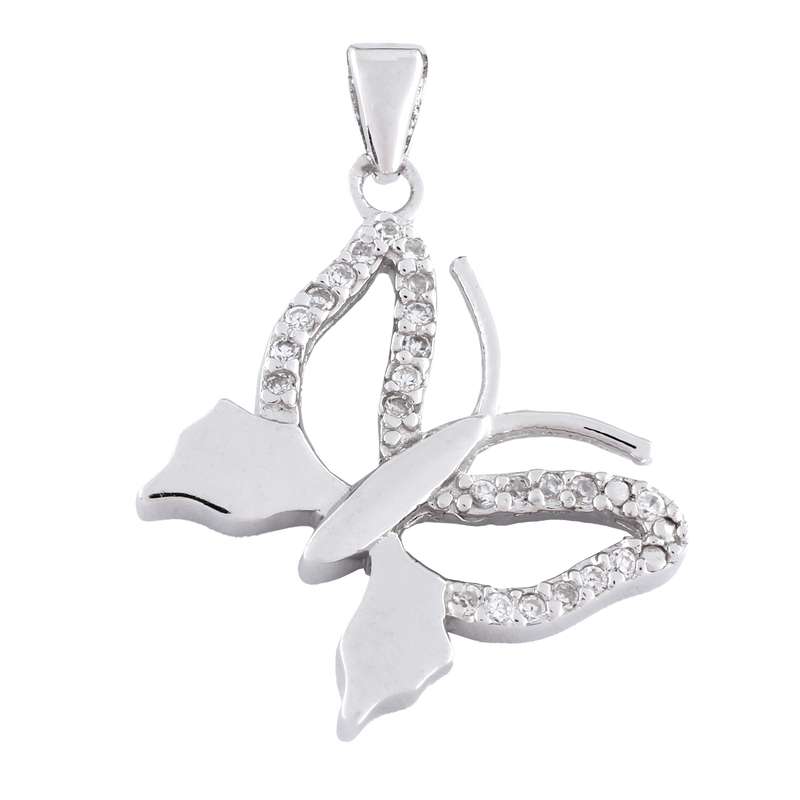 آویز گردنبند نقره زنانه مدل پروانه کد SLP-13 آویز گردنبند نقره زنانه مدل پروانه کد SLP-13