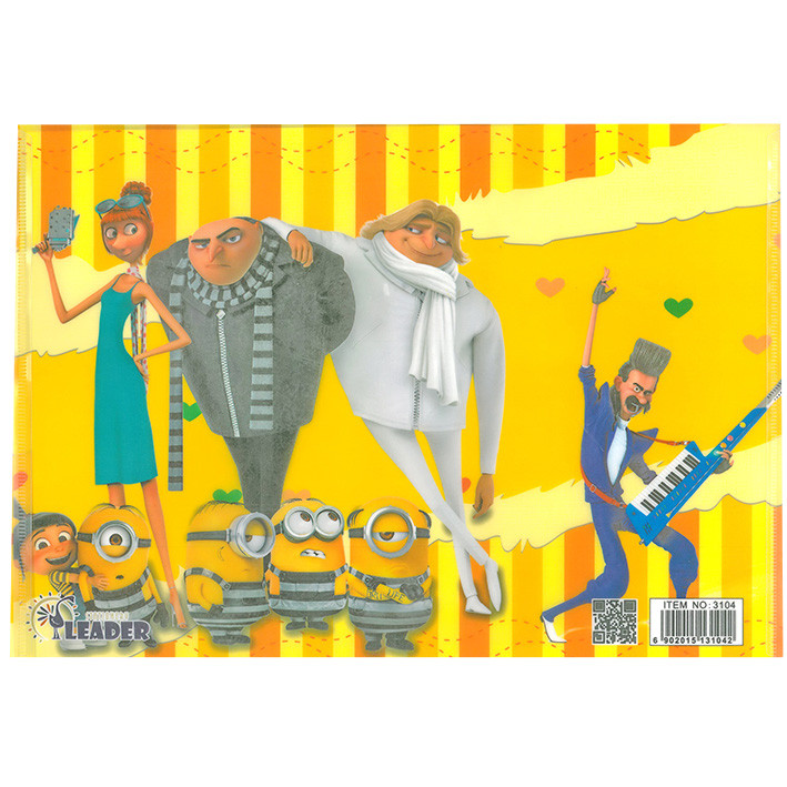 پوشه دکمه دار طرح مینیون کد m5 به همراه مداد نوکی 0.5 میلی متری پوشه دکمه دار طرح مینیون کد m5 به همراه مداد نوکی 0.5 میلی متری
