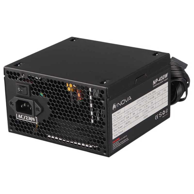 منبع تغذیه کامپیوتر ان نوا مدل NP-450 منبع تغذیه کامپیوتر ان نوا مدل NP-450