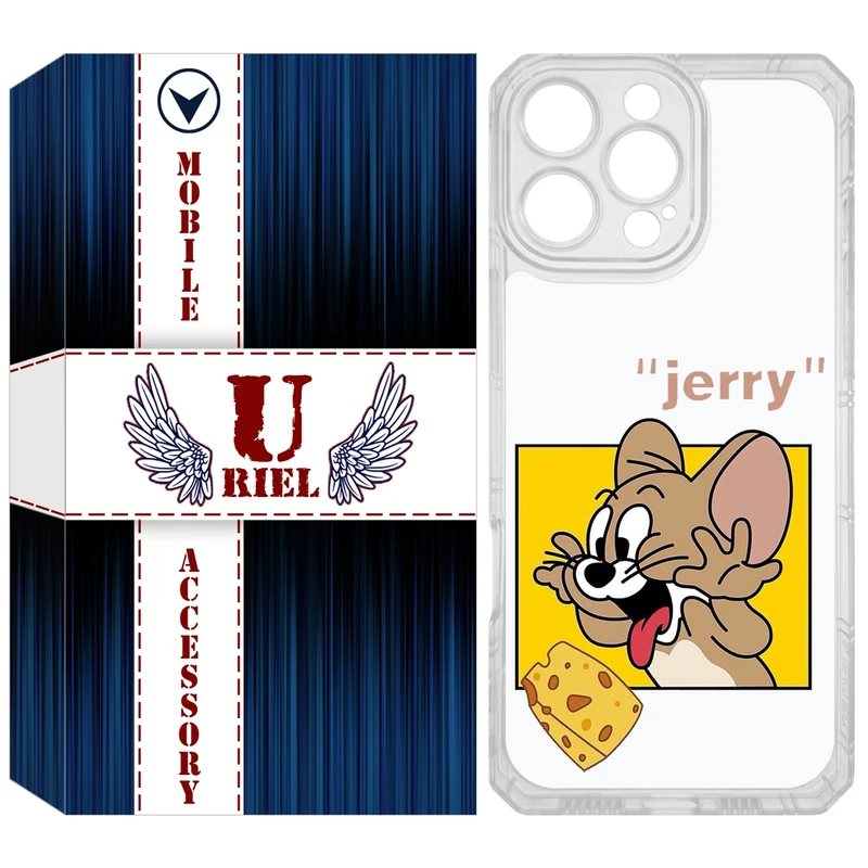 کاور یوریل مدل Clear کد 11 طرح جری مناسب برای گوشی موبایل اپل iPhone 16 Pro