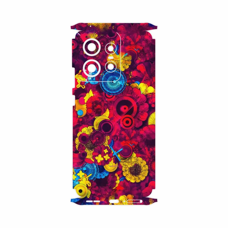 برچسب پوششی ماهوت مدل Vector Flower Garden Digital Art-FullSkin مناسب برای گوشی موبایل موتورولا Edge 50 Pro