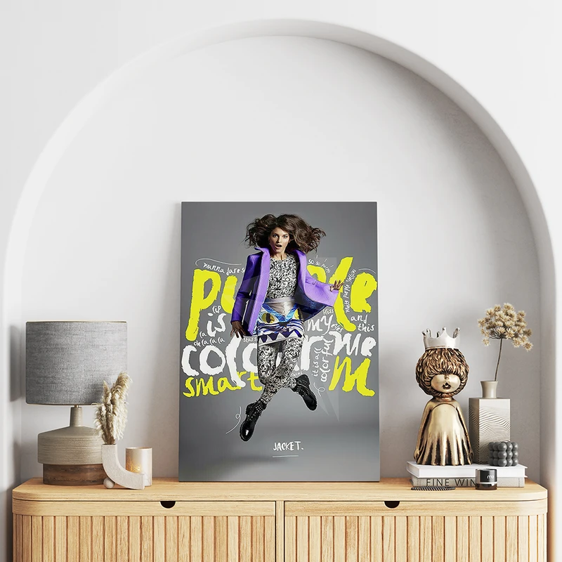 تابلو شاسی مدل دختر رنگی کد S130003