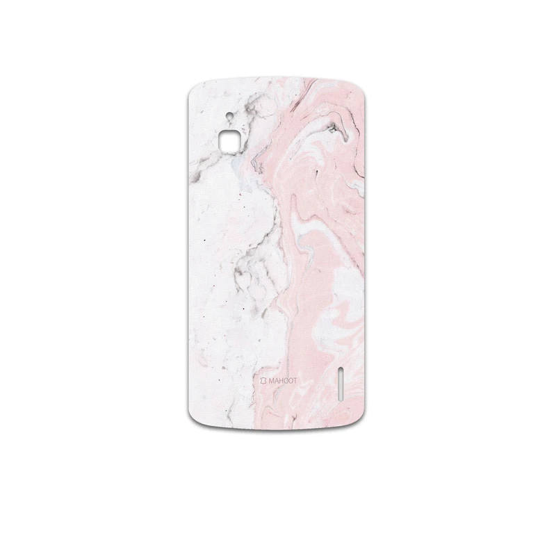 برچسب پوششی ماهوت مدل Blanco-Pink-Marble مناسب برای گوشی موبایل گوگل Nexus 4 E