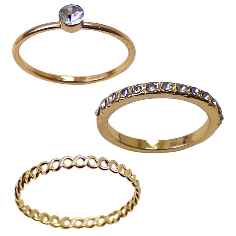 بند انگشتی زنانه کد RH_1435 مجموعه 3 عددی