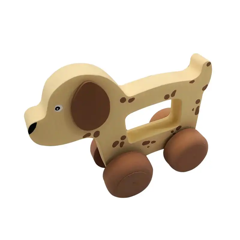 اسباب بازی چوبی مدل سگ ماشینی MKids48-3C