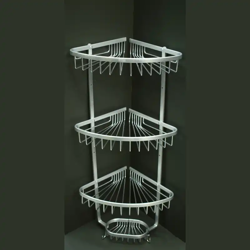 قفسه حمام مدل کنج خورشیدی سه طبقه کد AL3