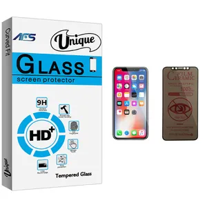 AFS Unique Glass Privacy Screen Protector For Apple اپل iPhone X