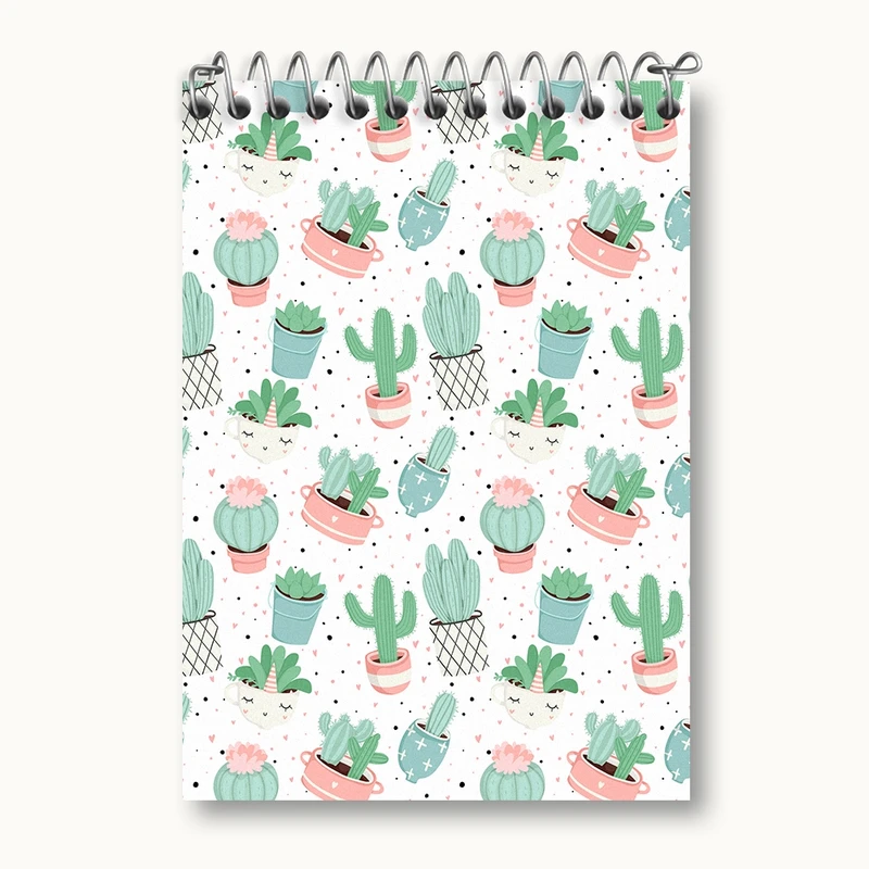 دفتر یادداشت 50 برگ خندالو مدل کاکتوس کد N616