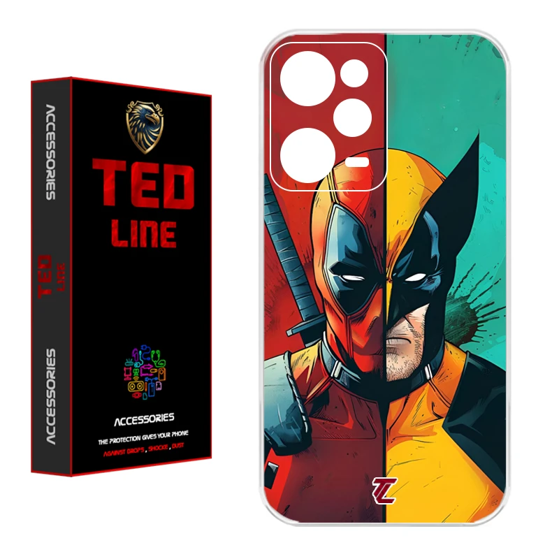 کاور تد لاین طرح ددپول و ولورین کد 1134 مناسب برای گوشی موبایل شیائومی Redmi Note 12 Pro 5G / Poco X5 Pro