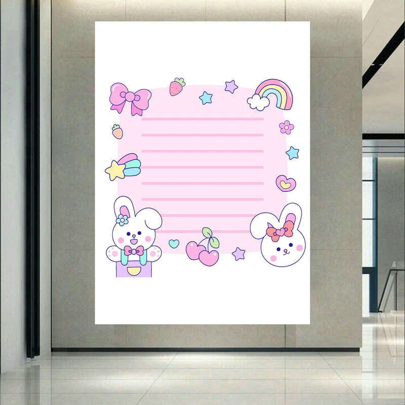 پوستر طرح مخمل فانتزی کودک مدل cute bunny rabit کد AR303007