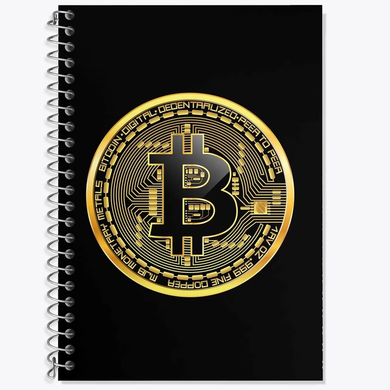 دفتر لغت 50 برگ خندالو مدل ارز دیجیتال بیت کوین کد 4083