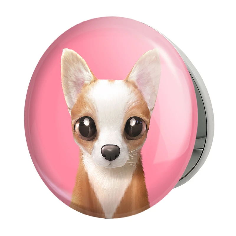 آینه جیبی خندالو طرح سگ مدل تاشو کد 28241 