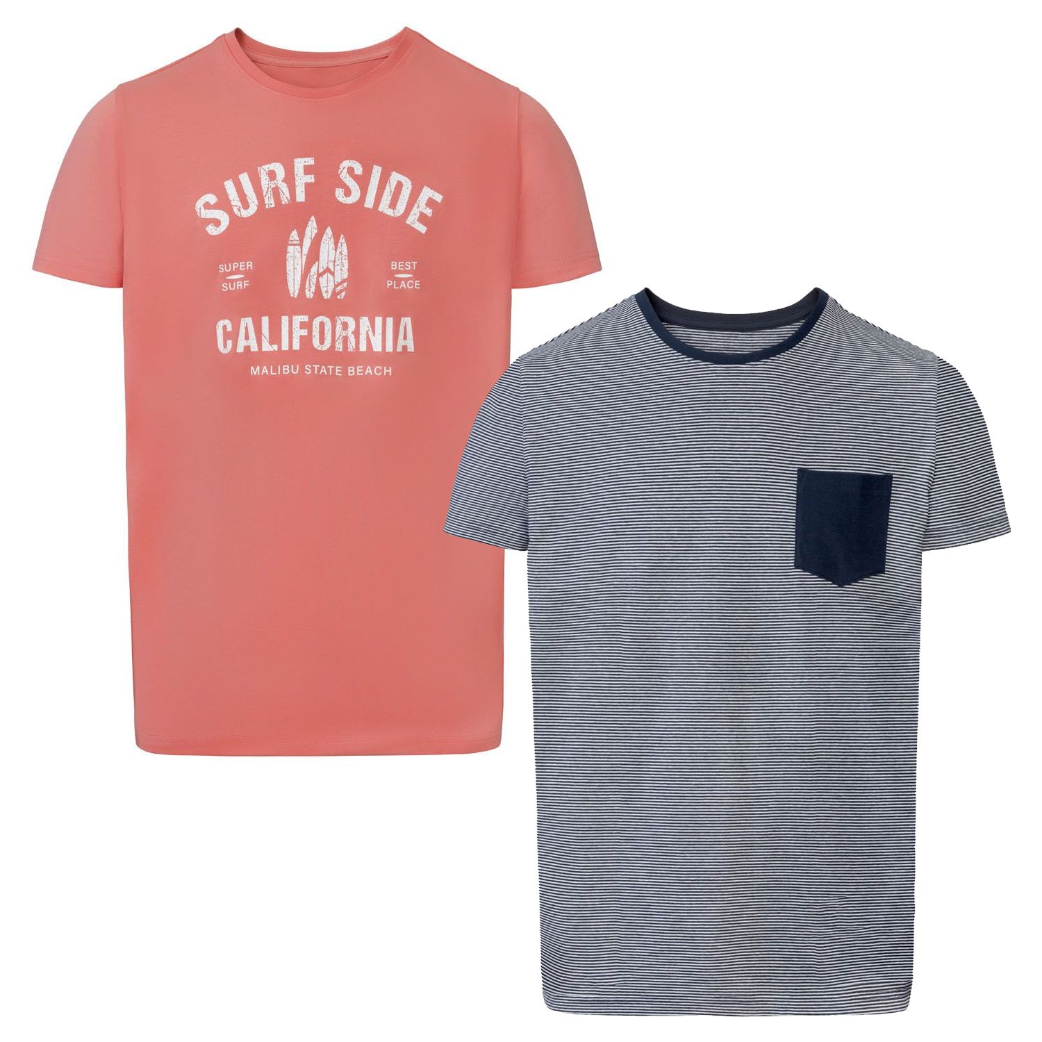 تی شرت آستین کوتاه مردانه لیورجی مدل کالیفرنیا کد SurfSide2022 مجموعه 2 عددی