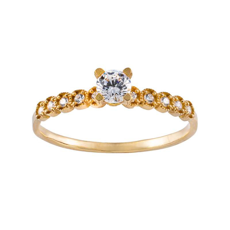 انگشتر طلا 18 عیار زنانه جواهری سون مدل 2728 انگشتر طلا 18 عیار زنانه جواهری سون مدل 2728