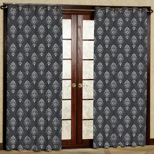 پرده مدل چاپی هازان پانچی کد355 سایز 200x140 سانتی متر