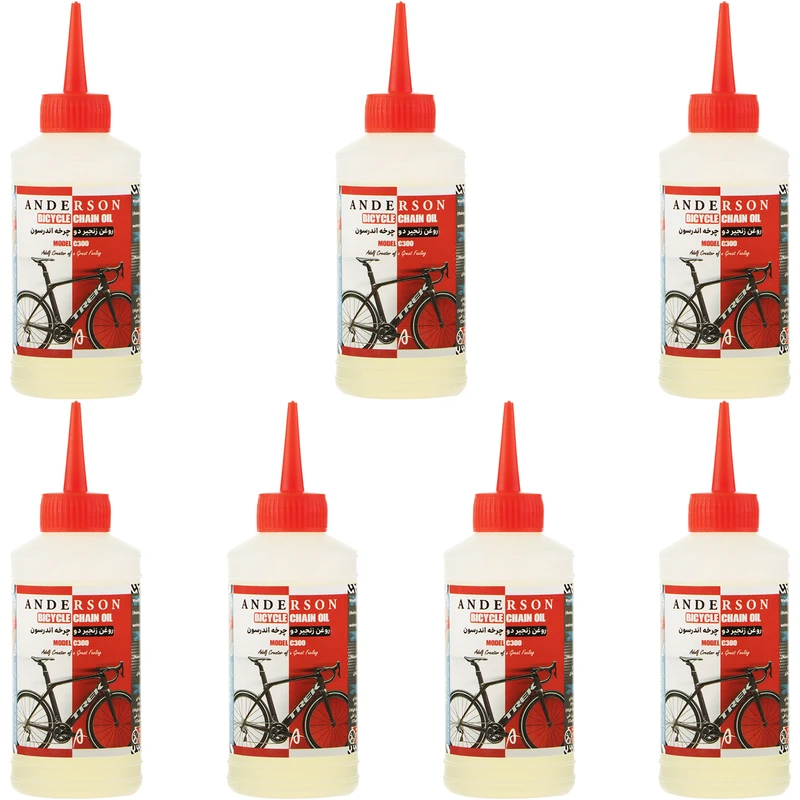 روغن زنجیر دوچرخه اندرسون مدل C300 حجم 80 میلی لیتر بسته 7 عددی