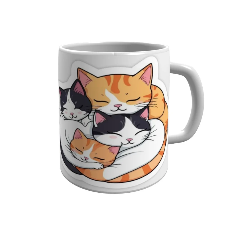 ماگ پاد آفرین طرح گربه مدل R 65