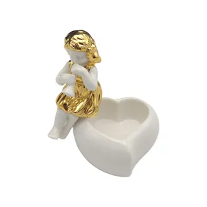 شمعدان گلد کیش مدل آنجل کد GK6658-G