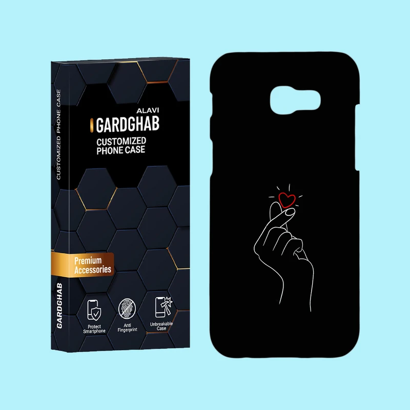 کاور گارد قاب علوی مدل عاشقانه مناسب برای گوشی موبایل سامسونگ Galaxy A5 2017 / A520
