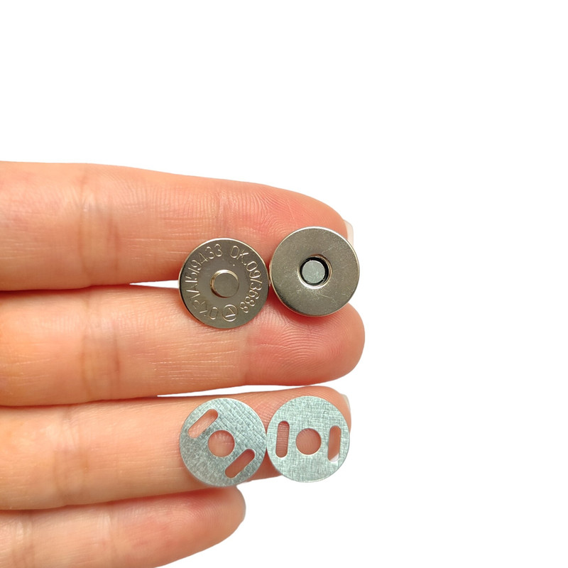 دکمه آهنربایی مدل 1.5CM-Steel بسته 6 عددی