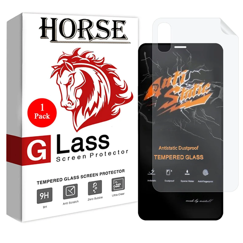 محافظ صفحه نمایش هورس مدل 2ASN مناسب برای گوشی موبایل اپل iPhone XS به همراه محافظ پشت گوشی