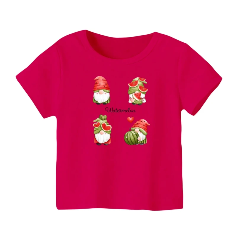 تی شرت آستین کوتاه بچگانه مدل بابانوئل و هندوانه یلدایی کد 4